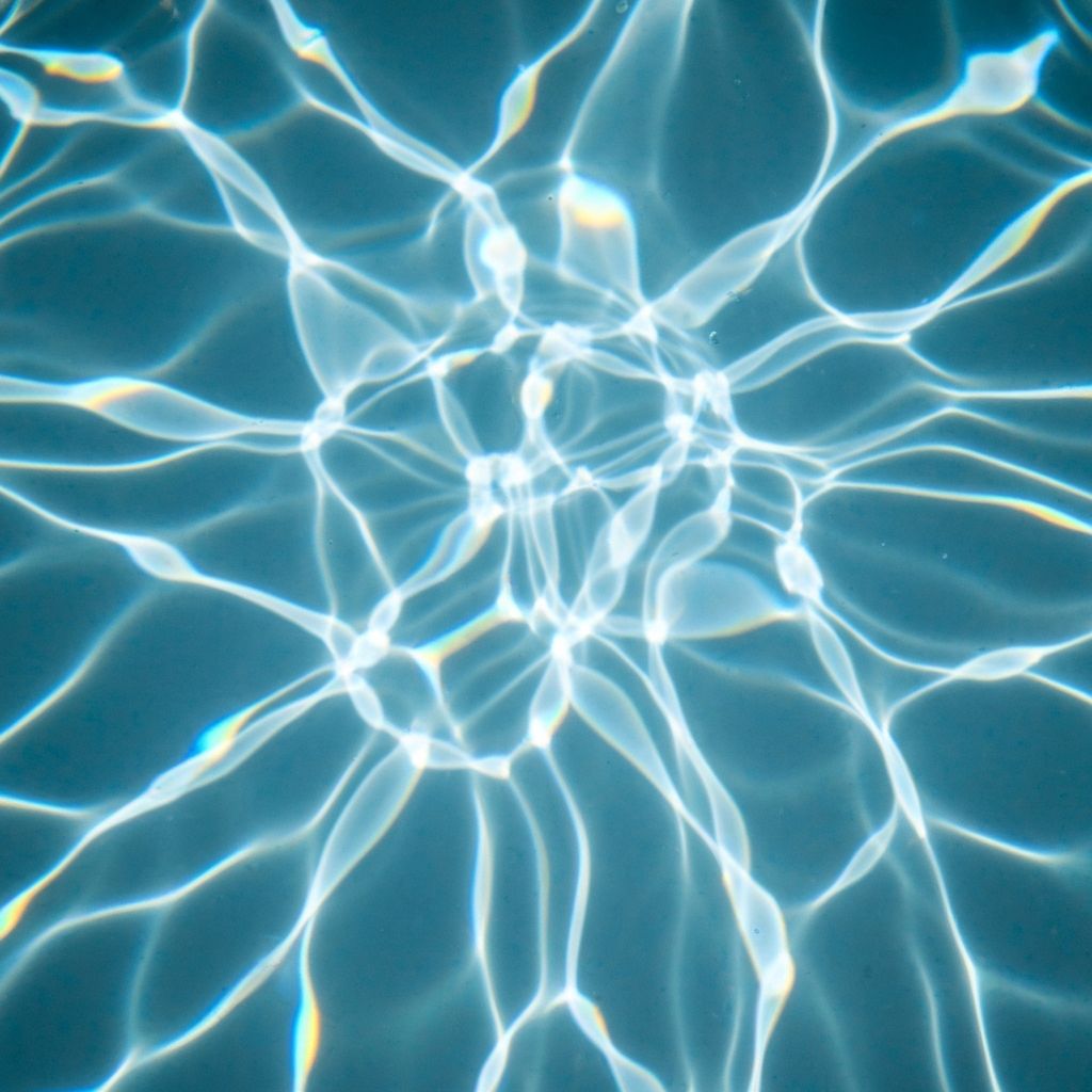 Blue light refraction through water prism